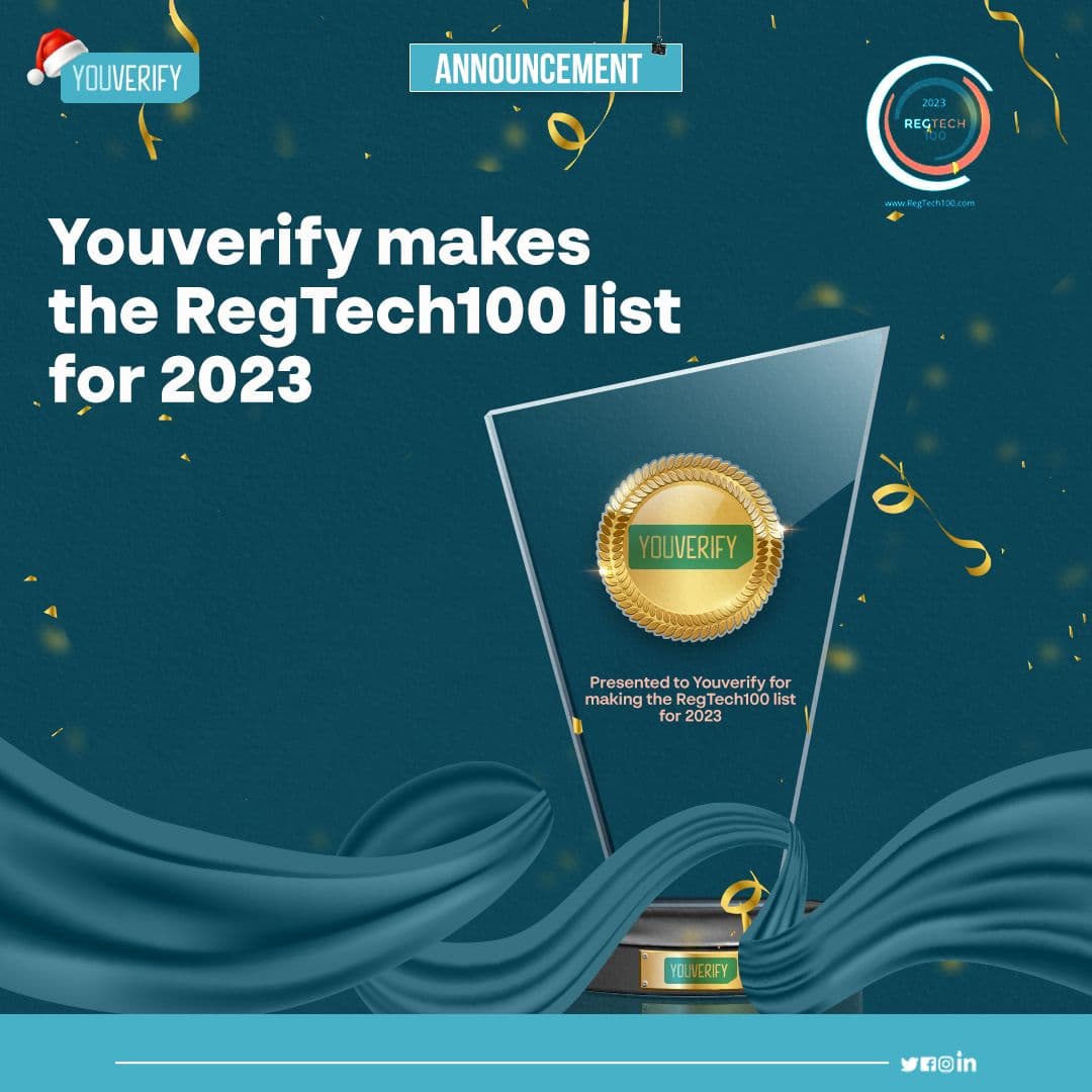 Youverify Earns a Place on the RegTech100 List 2023
